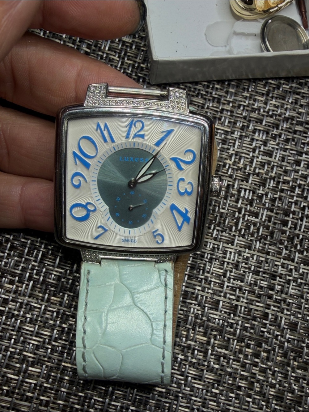 Luxess Square Swiss Watch Rare vintage find